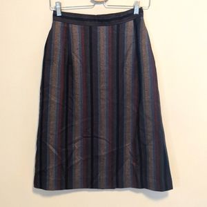 Vintage Skirt Deep Winter Vertical Stripes sm / 26